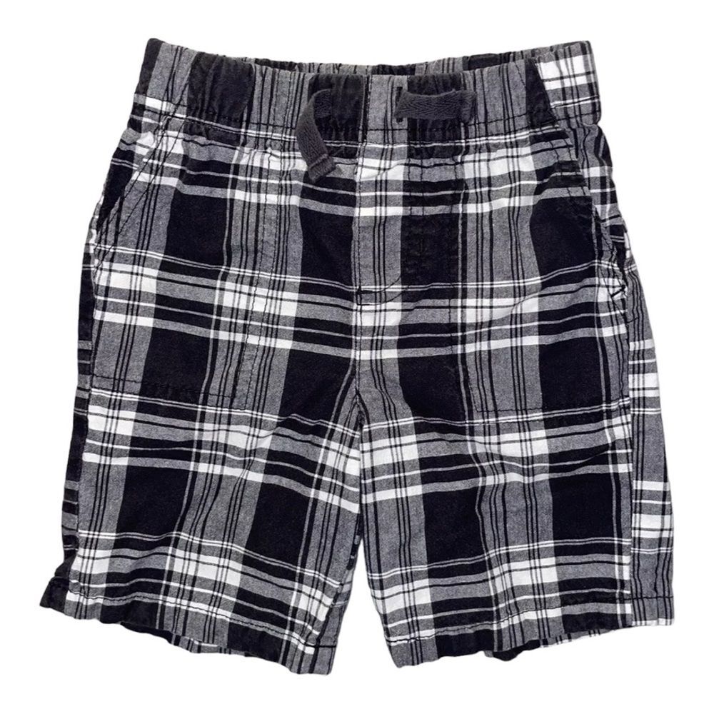🔥 5 for $30 🔥 Circo Boys Black and White Plaid Shorts | Size 18M